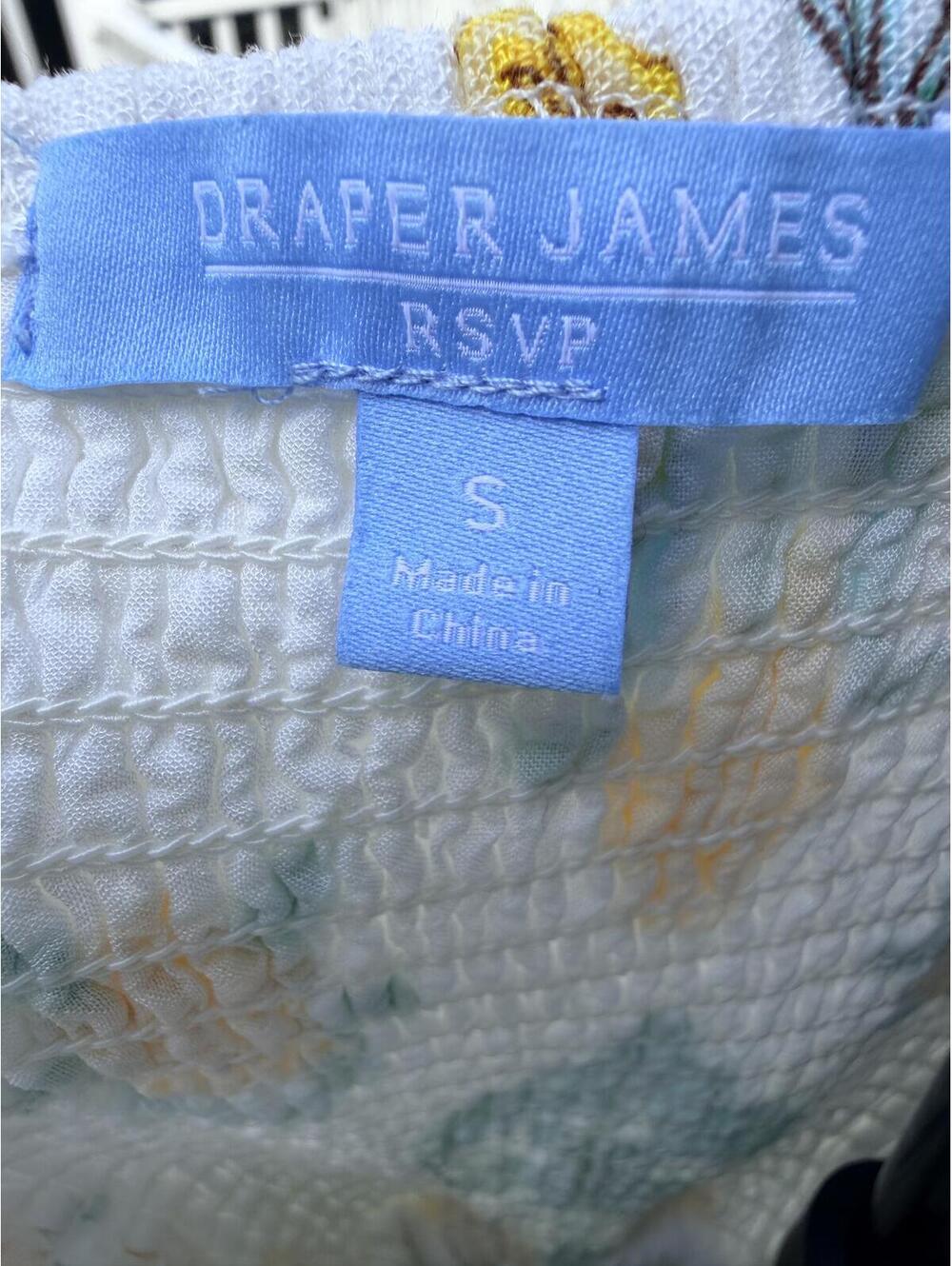 Draper James RSVP Women's Floral Puff Sleeve Tie Waist Dress Size S - Picture 5 of 7